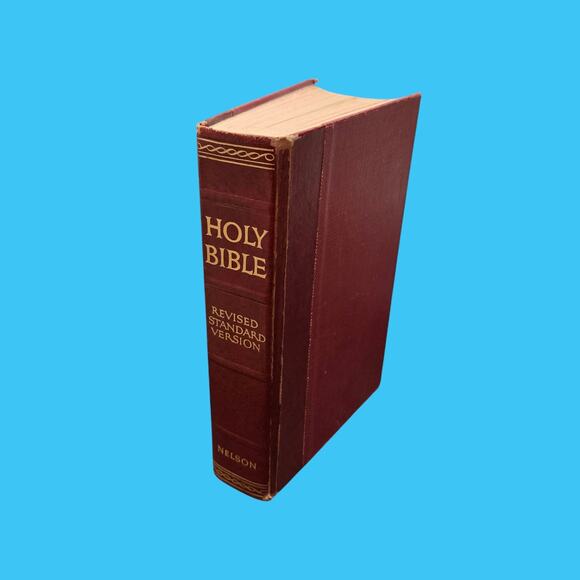 Vintage Holy Bible Revised Standard Old & New Testament 1952 Red Cover T. Nelson - Picture 2 of 16